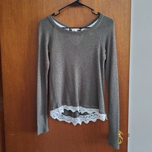 Long Sleeve Shirt with Lace